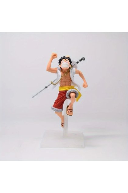 Luffy 17cm Anime One Piece Figure Luffy Ace Sabo Three Brothers Running Posture Statue Model