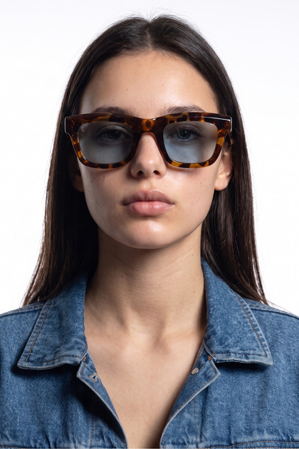 Velmor Leopard Blue Sunglasses
