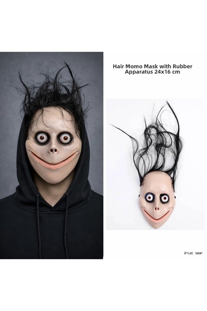 Ilkestor Momo Horror Mask with Hair (232126) 24X16 cm
