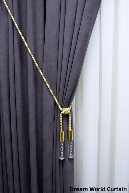 Ceiling Mounting Curtain Tieback with Cornice Bracket Braçol Curtain Accessory