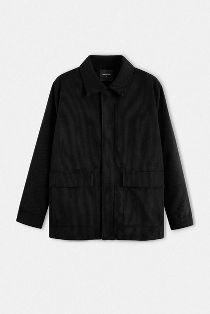 Black Velvet Pocketed Buttoned Lined Regular Men's Coat Tmnaw27Mo00010