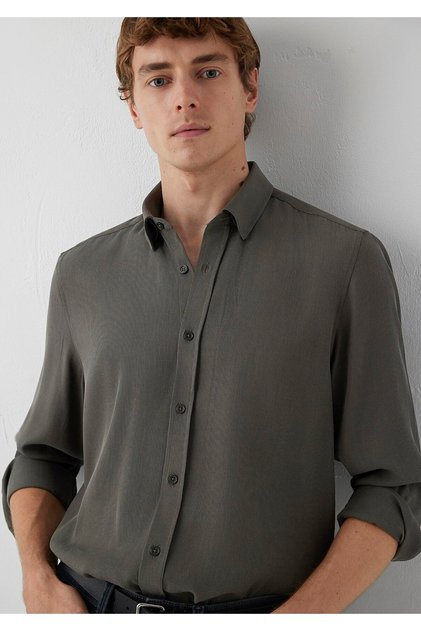 Liyosel Blended Khaki Shirt Regular Fit / Normal Cut 0212066-88487
