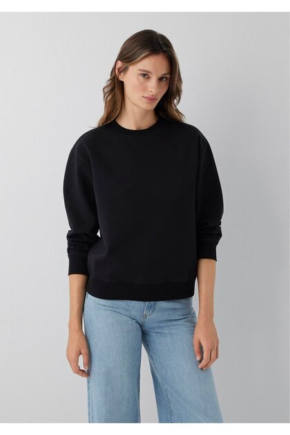 Siyah Basic Sweatshirt 1S10571-900