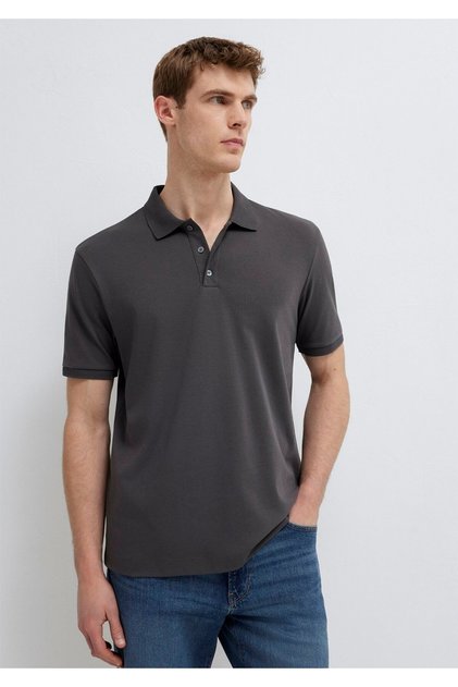 Soft Premium Anthracite Polo T-Shirt Regular Fit / Normal Cut 0613271-80106