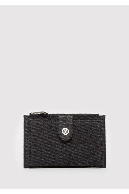 M Logo Detailed Denim Wallet 1913139-88035
