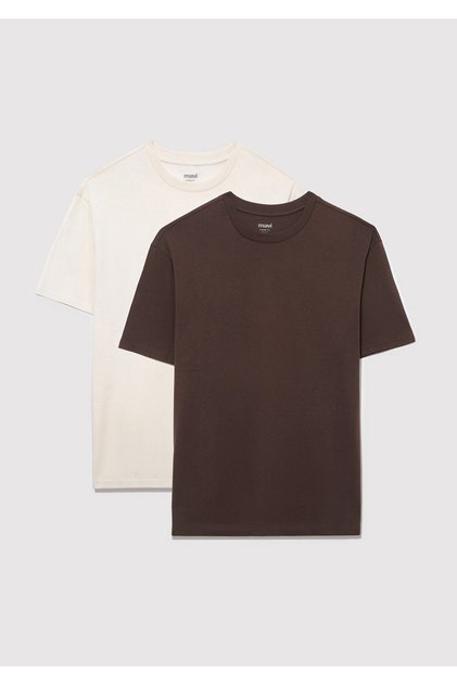 2-Pack Loose Cut Men's Basic T-Shirt Loose Fit / Loose Comfortable Cut 0612317-70251