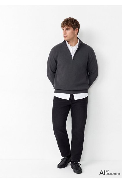 Hasan Black Antrasit Jean Pantolon 0006685184