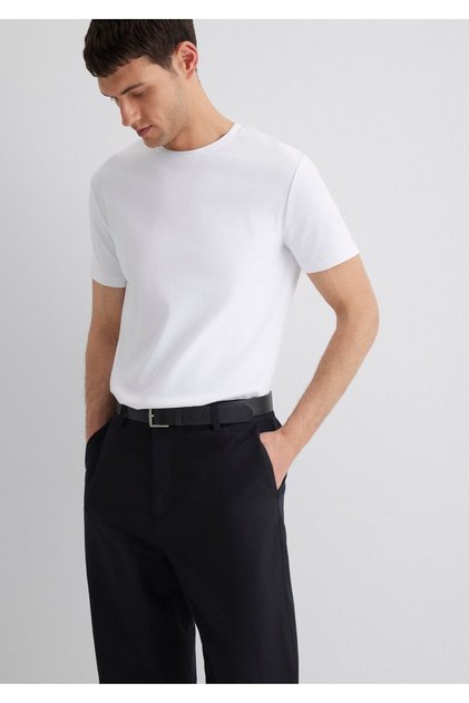 Muscle Fit White T-Shirt Muscle Fit 0612324-620
