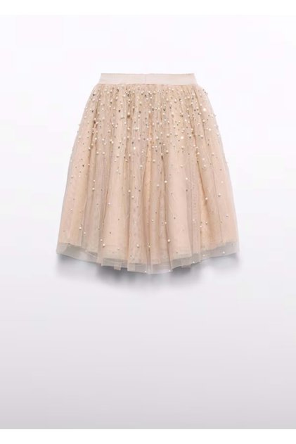 Girl's Tulle Skirt Ecru