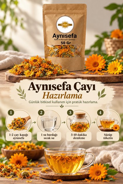 Aynı Sefa Çayı (Aynısafa – Portakal Nergisi) Doğal Kurutma Bitki Çayı 50 gr
