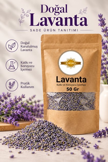 Lavanta Çayı (Lavanta Çiçeği – Lavandula angustifolia) Kurutulmuş Bitki 50 Gr