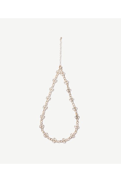 Flower Form Gold Necklace