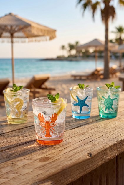 Coastal 4-piece water glass set 275 cc