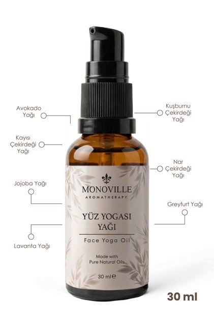 Yüz Yogası Yağı 30 ml Cam Şişe (Face Yoga Oil)
