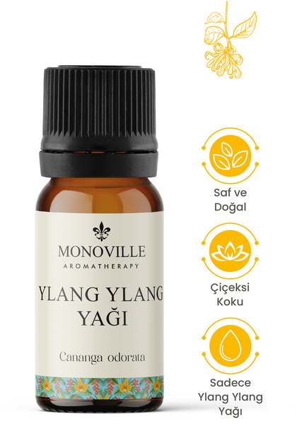 Ylang Ylang Uçucu Yağı 10 ml Saf ve Doğal (Ylang Ylang Essential Oil)