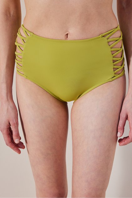 High Fashion Oil Green Bikini Bottom