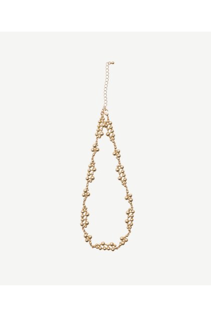 Flat Beaded Chain Necklace