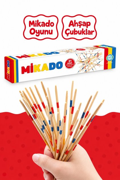 Mikado Spiel Sticks Intelligence and Skill Educational Wooden Game