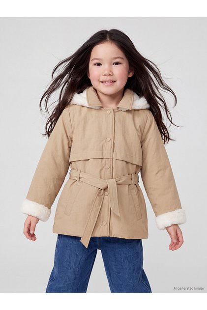 I Hooded Girl's Coat from Freezen Store