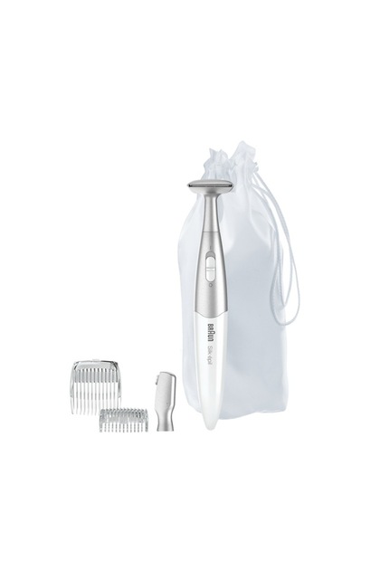 Trimmer Silk-épil FG1100 3 in 1, 4 accesorii, Saculet pentru voiaj, Roz