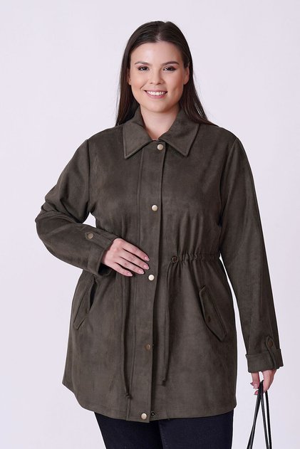 Collared Suede Jacket