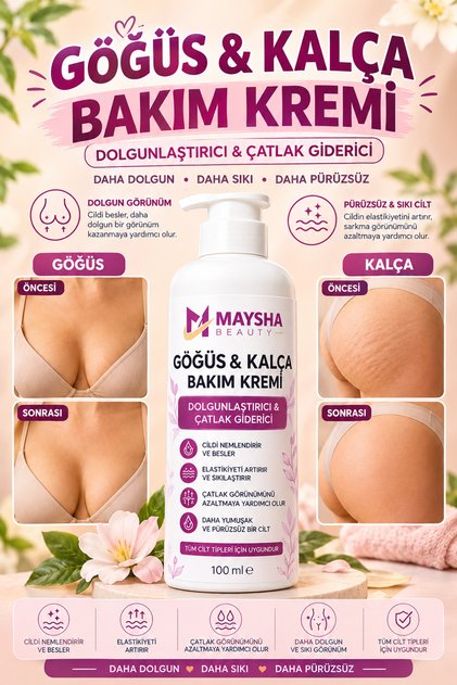 Göğüs ve kalça şekillendirici büyütücü1 dolgunlaştırıcı çatlak giderici sıkılaştırıcı Bakım Kremi 100 ml