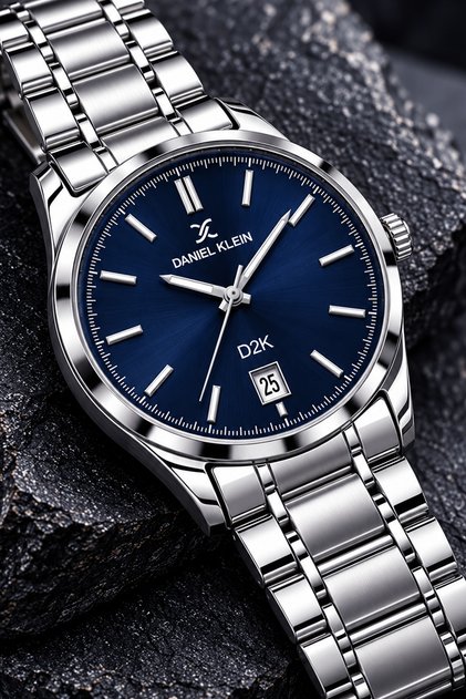 Gift Original Men's Wristwatch 3Atm Waterproof Silver Color Steel Band Dke2004C10