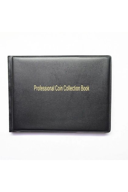 black 240 Pockets Coin Collection Holder PVC Penny Album Gifts Coin Collecting Album 10 Pages Coin C