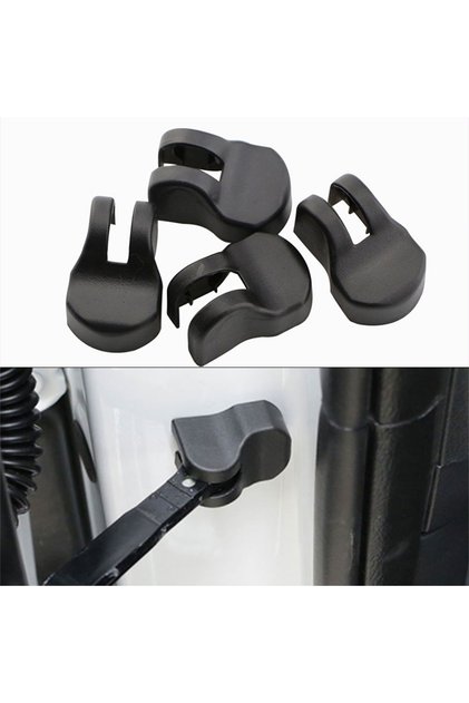 black 4pcs Car Door Limiting Stopper Cover for Kia Rio 3 Ceed Cerato Picanto Sportage Soul Auto Acce