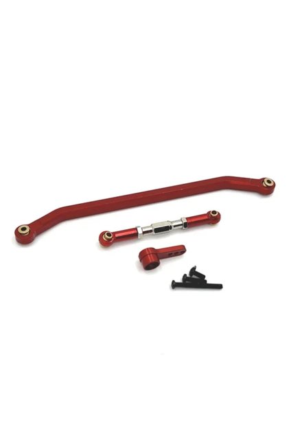 Red MN128 MN86 MN86S MN86K MN86KS MN G500 Metal Steering Link Rod Pull Rod and Servo Arm 1/12 RC Cra