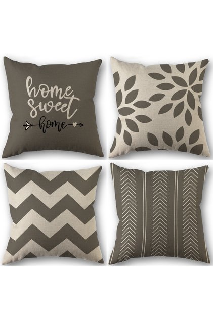 450*450mm 2 4Pcs Linen Square Cushion Cover,single-sided Printed Pillowcase ,Home Decor ,Room Decor,