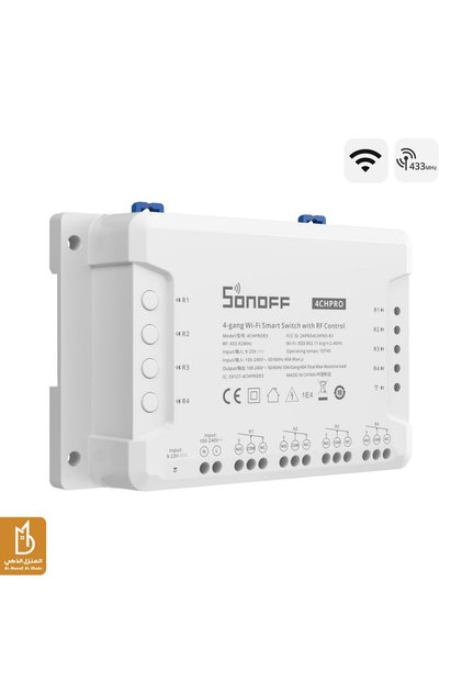 4CHPROR3 4-gang Wi-Fi Smart Switch with RF Control