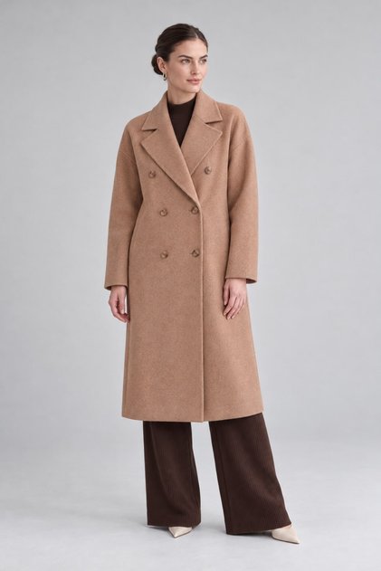 Oversize Unlined Cashmere Coat Toprak
