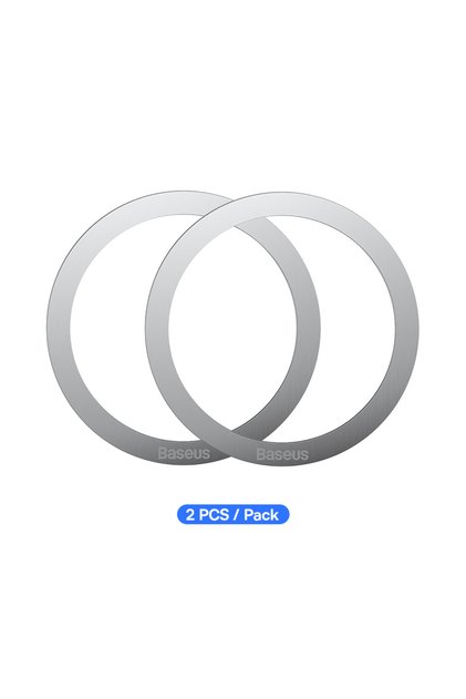 Silver 2PCS Magnetic Holder Metal Ring for iPhone 17 Air 16 15 Pro Max MagSafe Magnet