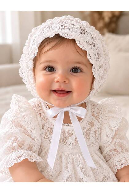 Guipure Lace Baby Mevlüt Evening Dress Hat