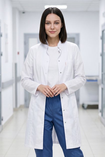 Doctor's Coat Judge Collar with Snap Fasteners