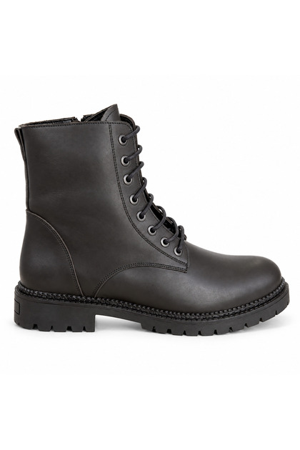 Vento Black Genuine Leather Women's Boots