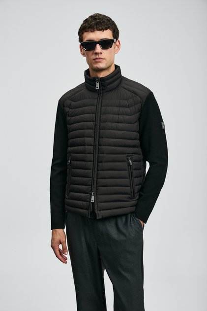 Sergio Goose down Men's Coat Black