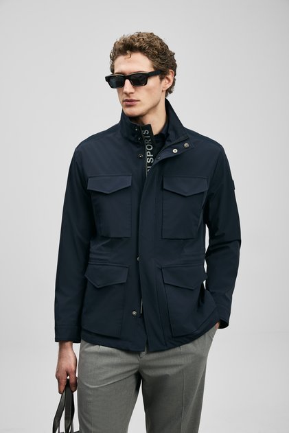 Layer Men's Coat Navy Blue