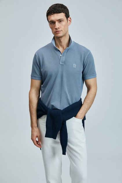 Vernon Smart Men's Polo T-Shirt Gray