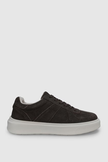 Jaques Men's Leather Sneaker Shoes Brown