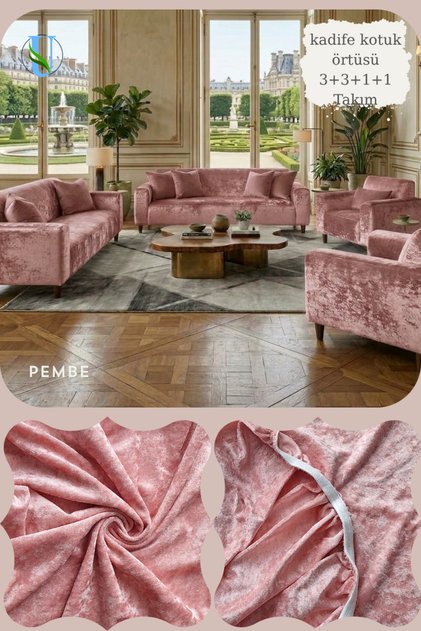 Uy Style Velvet armchair, sofa, sofa bed cover, armchair cover 3+3+1+1 set