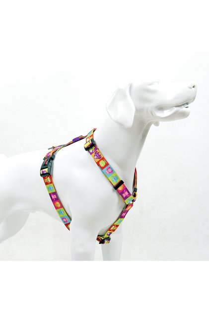 Allıens H-Type Chest Collar Adjustable, Comfortable and Durable Patterned Dog Collar