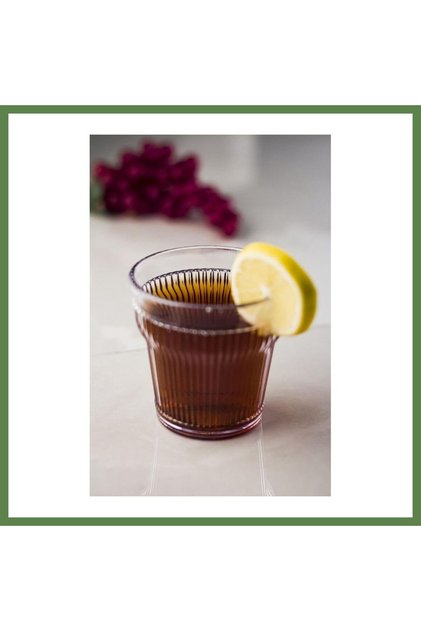 Hobibahçem Acrylic Transparent 6-Piece Short Glass & Water Soft Drink Coffee Cup 300 ml (Not Glass Hb006