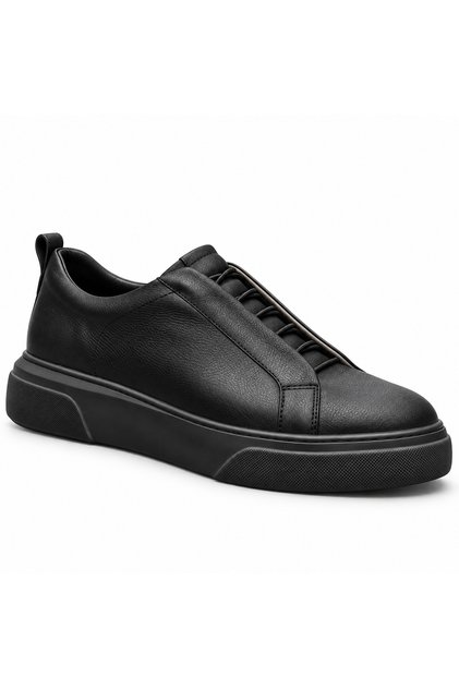 Men's Black Black Sole Sneaker Comfortable Daily Casual Sports Shoes Ba0581