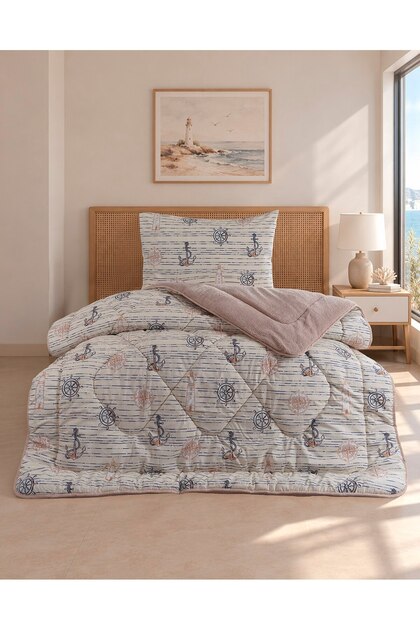 Single Double-Sided Luxury Welsoft Elite Soft Fleece Quilt (Quilt + 1 Pillowcase)