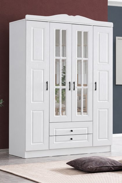 Gardırop, Country West Mdf Ön Yüzeyli 4 Kapaklı Dolap