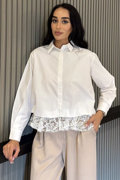 Women's Elegant Lace Detailed Shirt