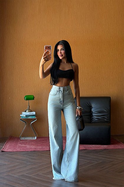 Mavi Yüksek Jean ATE6004