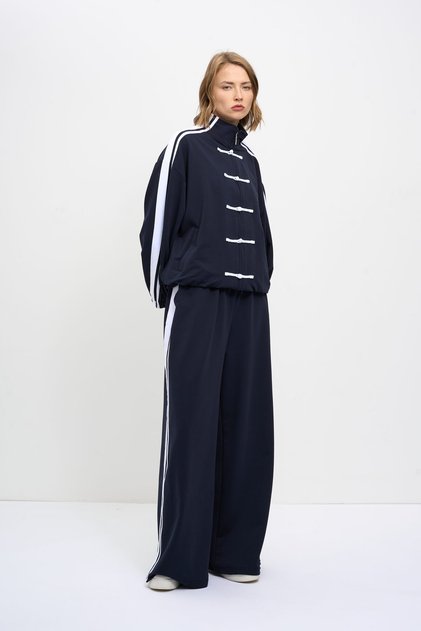 Women's Classic Suit with Stripe Detail